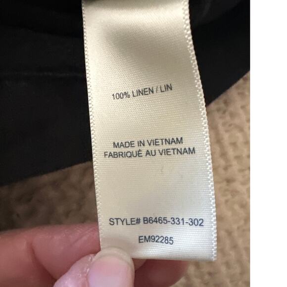 Bella Dahl 100% Linen‎ Black Romper Small - Picture 9 of 9